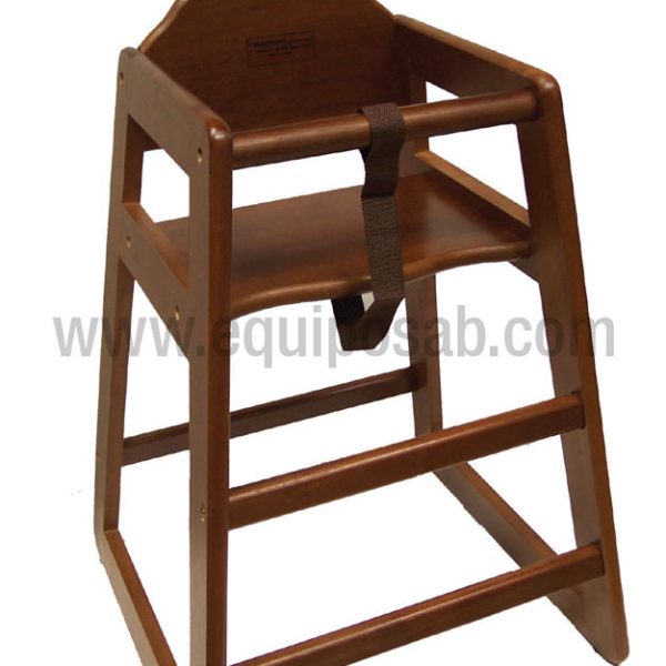 SILLA PARA BEBE COLOR NOGAL