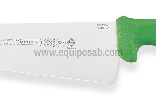 CUCHILLO DE COCINERO 8" VERDE. MUNDIAL