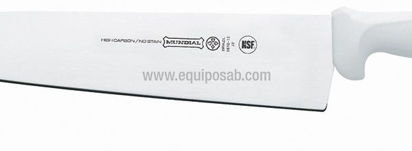 CUCHILLO DE COCINERO 12" BLANCO. MUNDIAL
