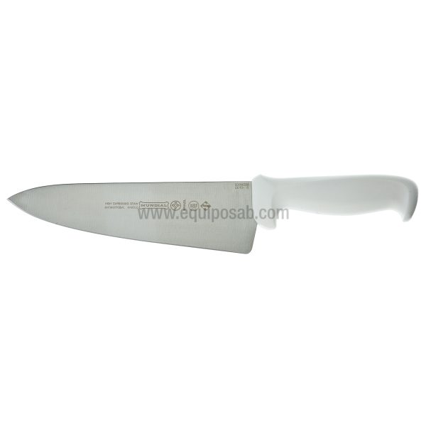 CUCHILLO DE COCINERO 8" BLANCO. MUNDIAL